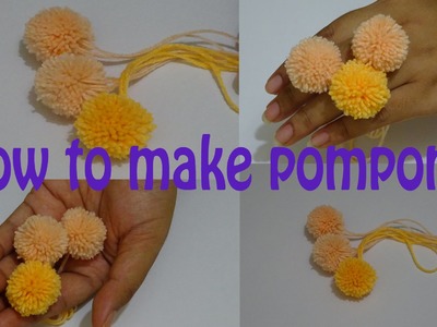 DIY: How to make Pom poms with yarn
