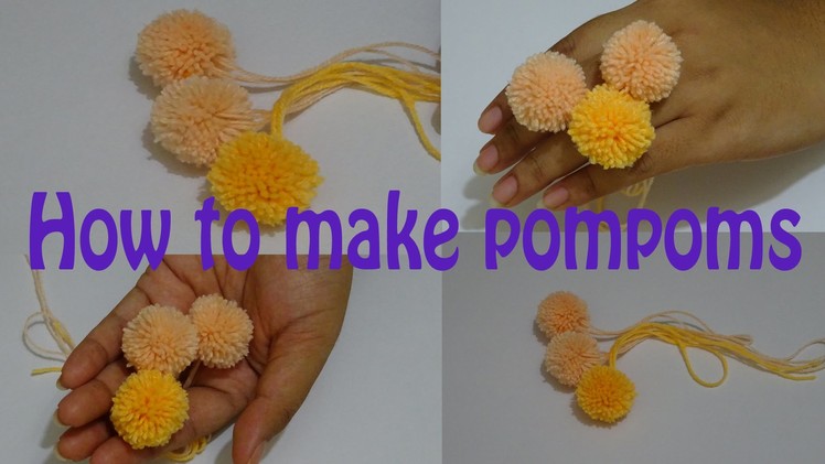 DIY: How to make Pom poms with yarn