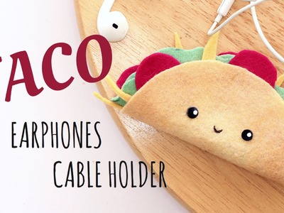 DIY Kawaii Taco - Earphones Cable Holder - No Sewing - 2 Cats & 1 Doll
