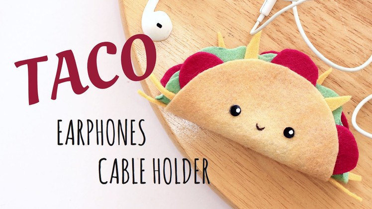 DIY Kawaii Taco - Earphones Cable Holder - No Sewing - 2 Cats & 1 Doll
