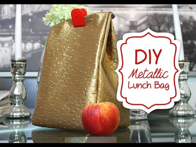 DIY: Metallic School.Work Lunch Bag