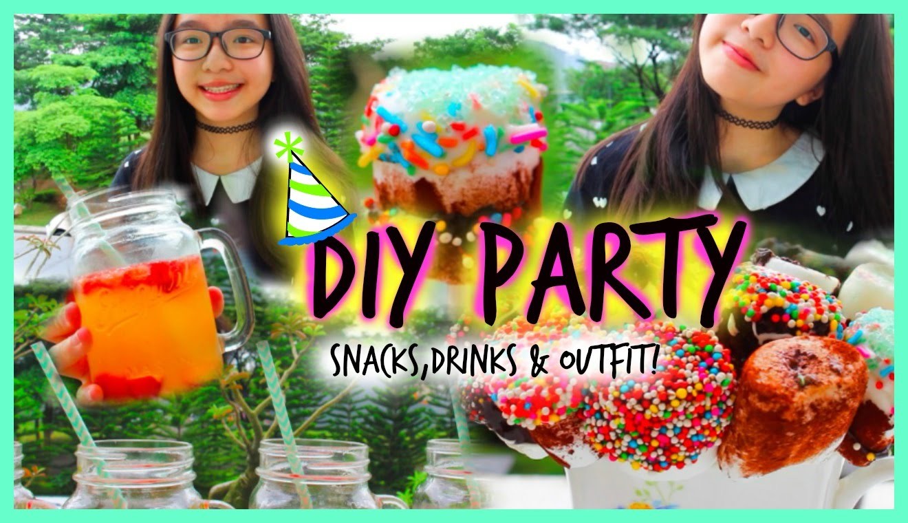 DIY Party! Easy Snacks, Drinks & Outfits | ft.Lifeasnikki