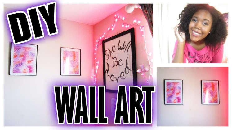 DIY Room Decor: Abstract Watercolor Paintings