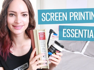 DIY screen printing essentials | CharliMarieTV