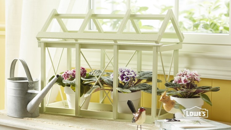 DIY Tabletop Greenhouse