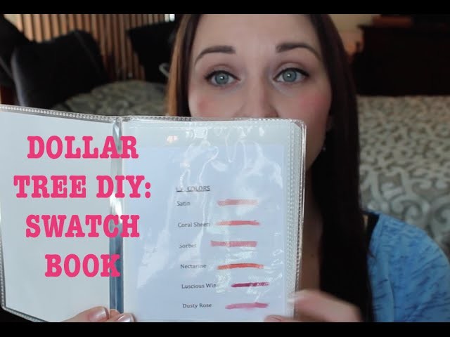 DOLLAR TREE DIY: Make Your Own Swatch Book | Courtney Val