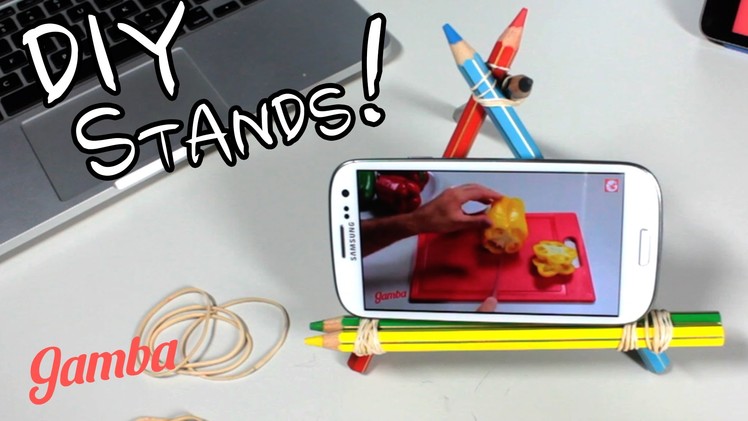 How Make an Original Phone Stand with Pencils - DIY