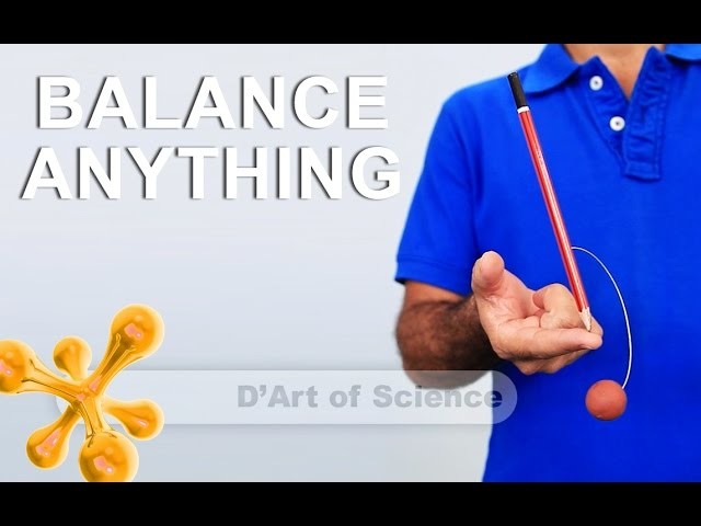 How to Balance a pencil on it's tip - Cool DIY Science Experiment based on CG - dartofscience