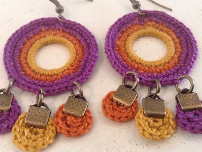 How To Crochet Colorful Earrings - DIY Crafts Tutorial - Guidecentral