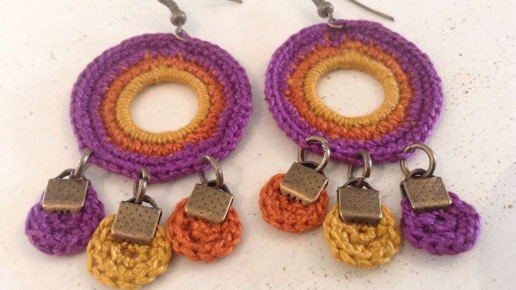 How To Crochet Colorful Earrings - DIY Crafts Tutorial - Guidecentral
