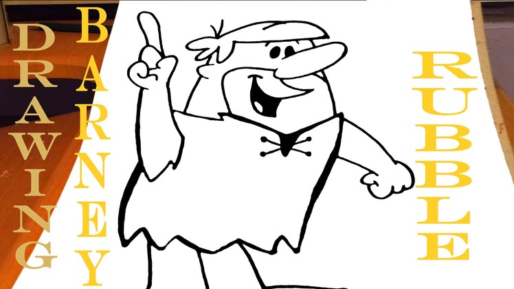 How to draw Barney Rubble Easy - The Flintstones - Cartoon Network | draw easy stuff, SPEEDY