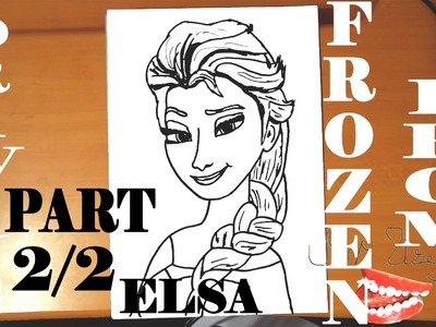 How to draw ELSA from FROZEN FEVER Step by Step Easy DISNEY,draw easy stuff but cool | 2.2