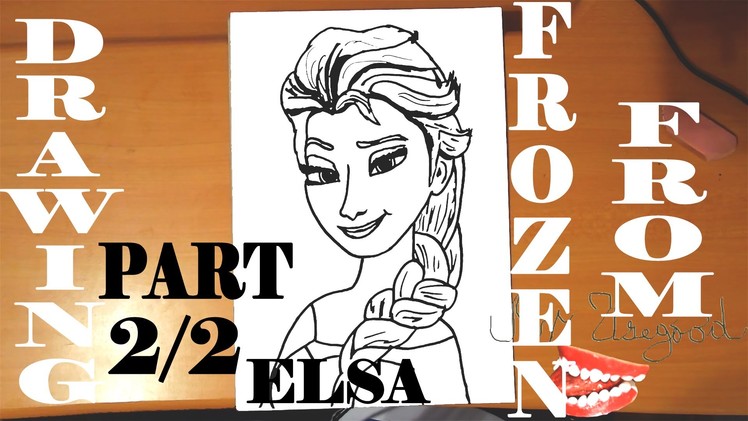 How to draw ELSA from FROZEN FEVER Step by Step Easy DISNEY,draw easy stuff but cool | 2.2