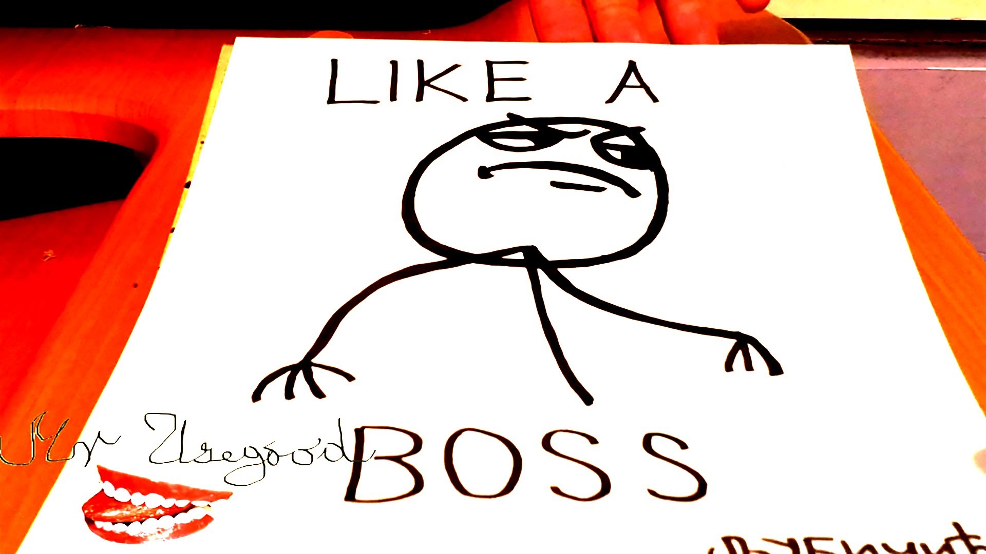 How to draw Meme Faces Memes draw LIKE A BOSS Guy a STICKMAN