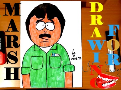 How to draw RANDY MARSH from SOUTH PARK characters Easy,draw easy stuff but cool,SPEED ART