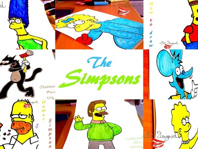 How to draw The SIMPSONS Characters Step by Step Easy | draw easy stuff but cool | PART 1.2