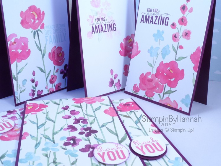 How to make 6 cards from 1 sheet of Designer Series Paper from Stampin' Up! UK