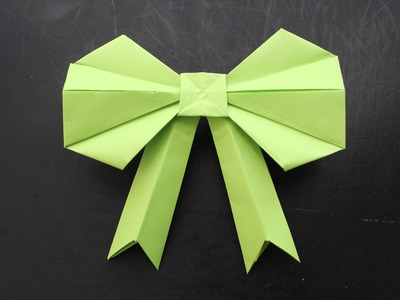 How to make a 3D paper Bow