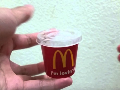 How to make a DIY ag doll sized McDonald's cup