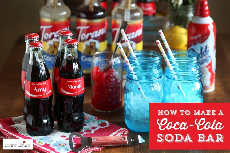 How to make a DIY Coke Soda Bar  | Easy Party Idea