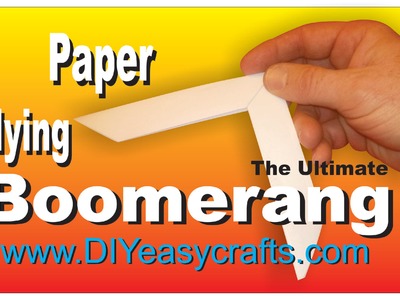 How to Make a paper boomerang