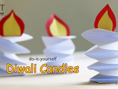 How to make DIY : Paper Candle (Diwali Diya)