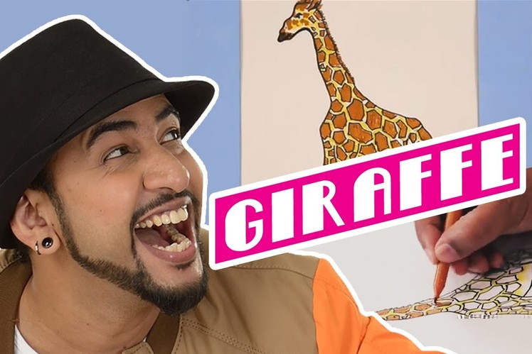 Mad Stuff with Rob - How to draw a Giraffe | DIY Drawing for children