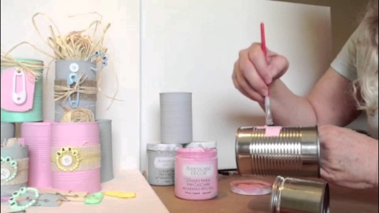 RadiantStorm DIY Chalk Board Tin Cans
