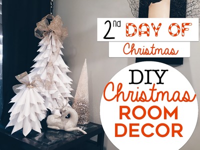 3 EASY Christmas Room Decor DIY's | 2nd Day of Christmas! | DIY Christmas Trees for Small Spaces