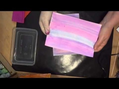 Crepe Paper Colouring Technique