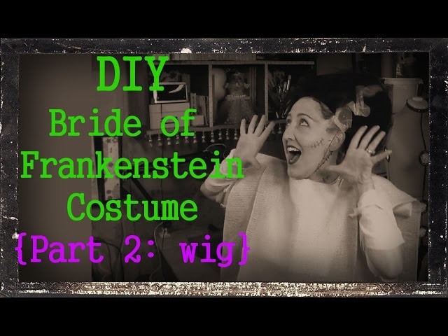 DIY Bride of Frankenstein Wig