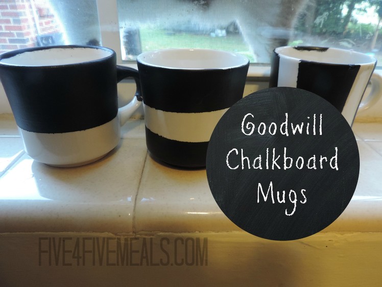 DIY Cheap Chalkboard Mugs