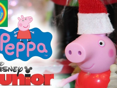 DIY Christmas Village with Peppa Pig Mickey Mouse Minnie Mouse and Buzz Bee The Hive