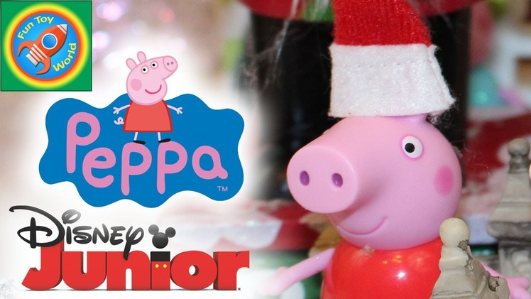 DIY Christmas Village with Peppa Pig Mickey Mouse Minnie Mouse and Buzz Bee The Hive