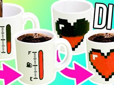 DIY COLOR CHANGING MUGS! Make magic mugs for gifts!