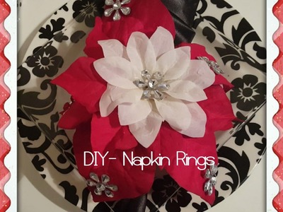 DIY Custom Napkin Rings - Dollar Tree Haul for Christmas