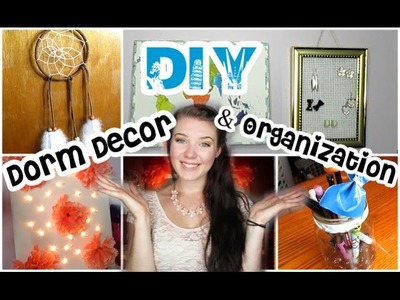 DIY Dorm Decor + Organization Tips! | #BTSwithAmanda
