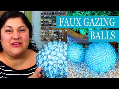 DIY Faux Gazing Balls with Smoothfoam