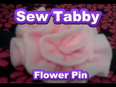 DIY Fleece Flower Pin