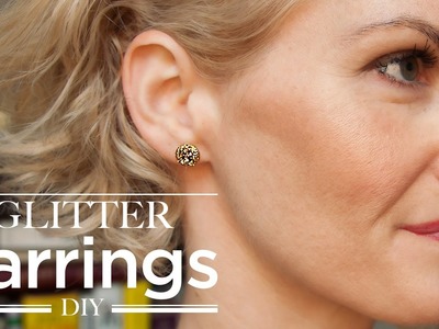 DIY Glitter Earrings