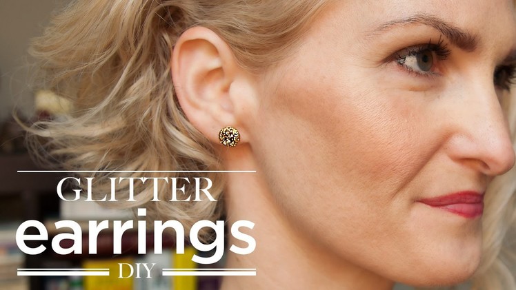 DIY Glitter Earrings