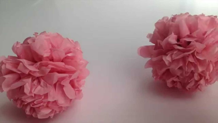 DIY Hanging Tissue Paper Flower Tutorial