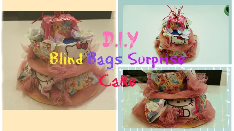 DIY how to make blind bag surprise cake