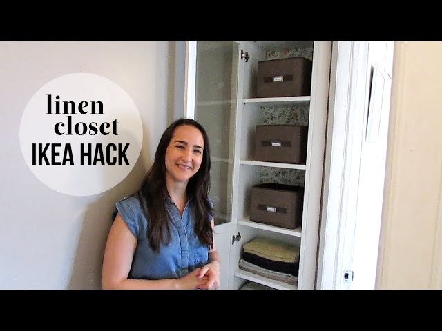 DIY LINEN CLOSET | IKEA HACK
