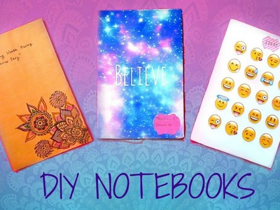 DIY NOTEBOOKS for Back to School 2015 | Emoji, Galaxy, Tumblr, Doodle and More!