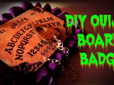DIY Ouija Board Badge.Brooch |Digidoll