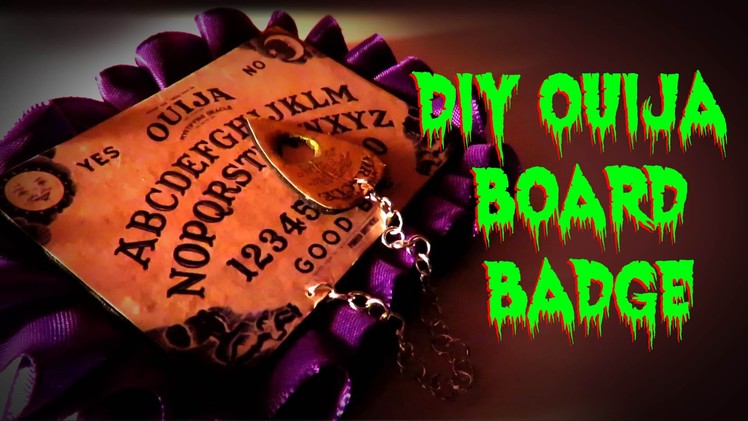 DIY Ouija Board Badge.Brooch |Digidoll