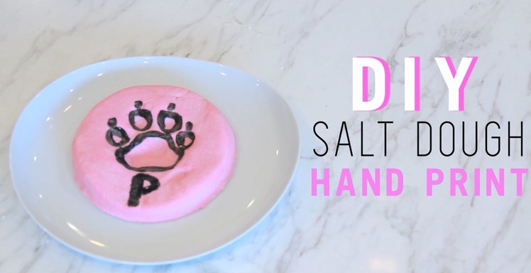 DIY Salt Dough Kid's Hand Print