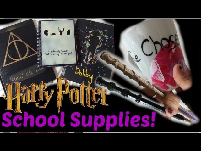DIY: School Supplies Inspired By Harry Potter! NoteBooks, Pens & Mug| Laura'since99