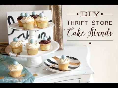 DIY Thrift Store Cake Stand